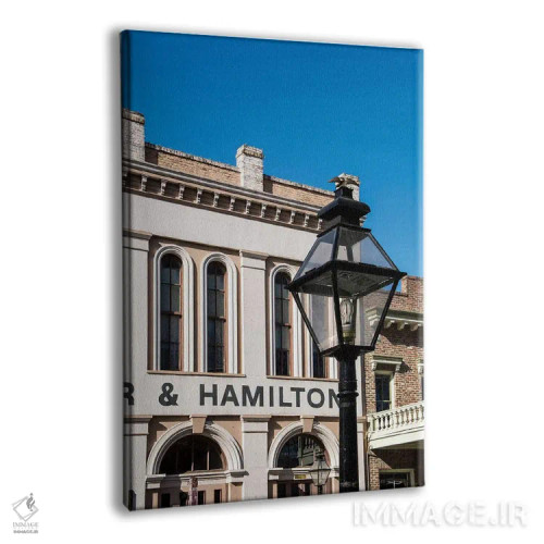 تابلو دکوراتیو ساختمان بیکر و همیلتون، منطقه تاریخی ساکرامنتوی قدیم، کال… اثر مایکل دفریتاس - نمای پرسپکتیو محصول
