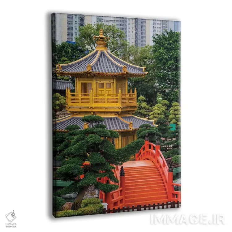 تابلو دکوراتیو پاویون طلایی کمال مطلق، باغ نان لیان، دایموند هیل، کولون… اثر مایکل دفریتاس - نمای پرسپکتیو محصول