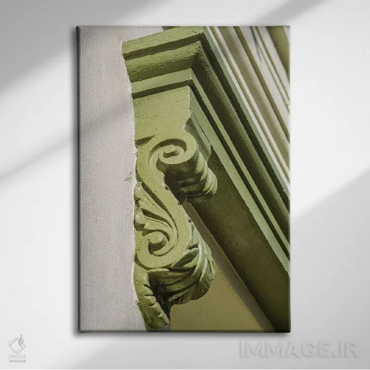 تابلو دکوراتیو جزئیات معماری ساختمان کلارندون، مرکز تاریخی ساکرامنتوی قد… اثر مایکل دفریتاس - نمای روبهرو روی دیوار