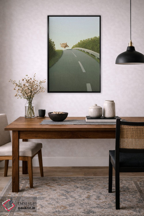 تابلو دکوراتیو خوک بزرگراه اثر مایکل سووا - D5B