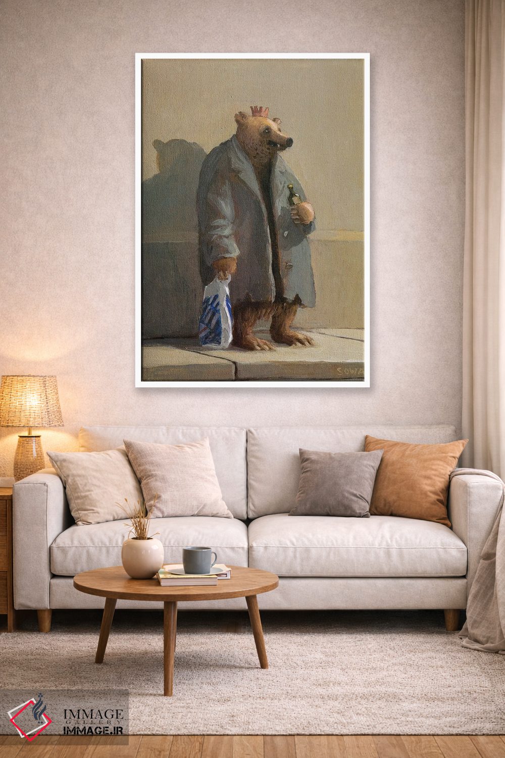 تابلو دکوراتیو درود از پایتخت اثر مایکل سووا - D1W