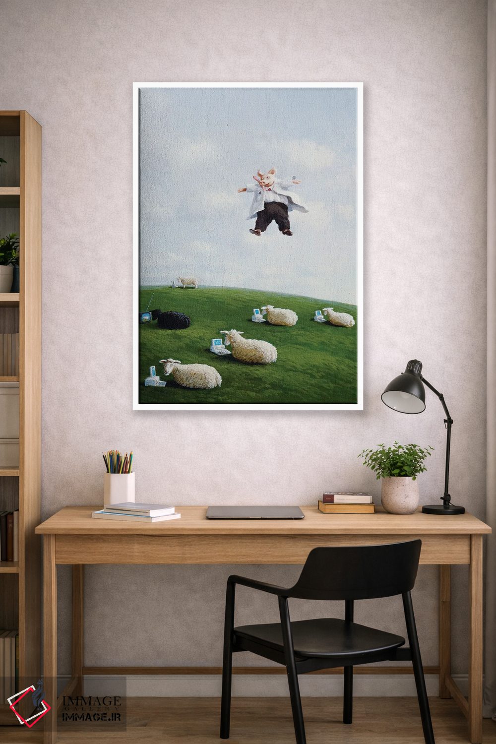 تابلو دکوراتیو استاد از آسمان اثر مایکل سووا - D1W