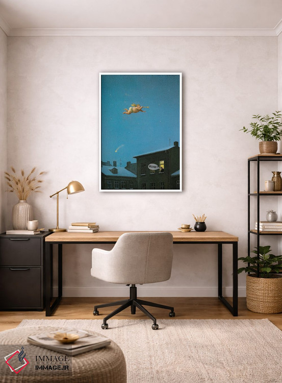 تابلو دکوراتیو سکوت! اثر مایکل سووا - D1W