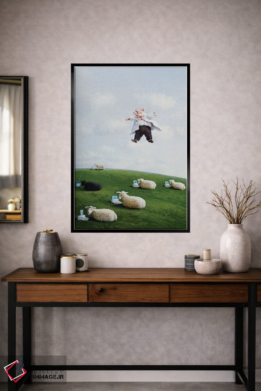 تابلو دکوراتیو استاد از آسمان اثر مایکل سووا - D2B