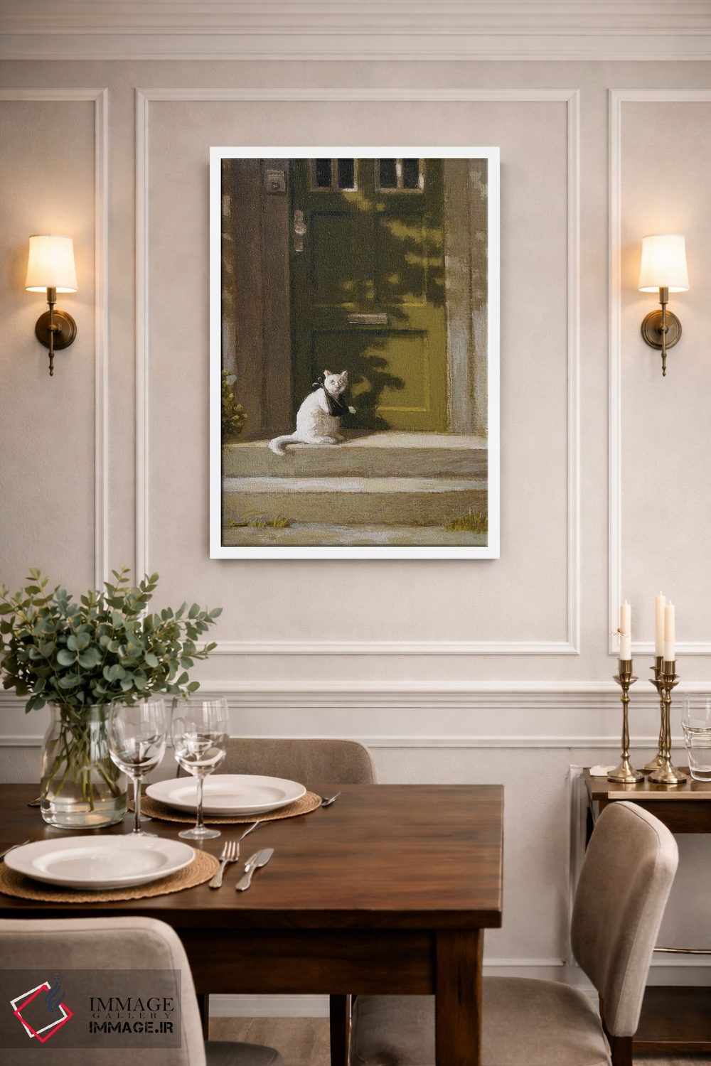 تابلو دکوراتیو گربه زخمی اثر مایکل سووا - D1W