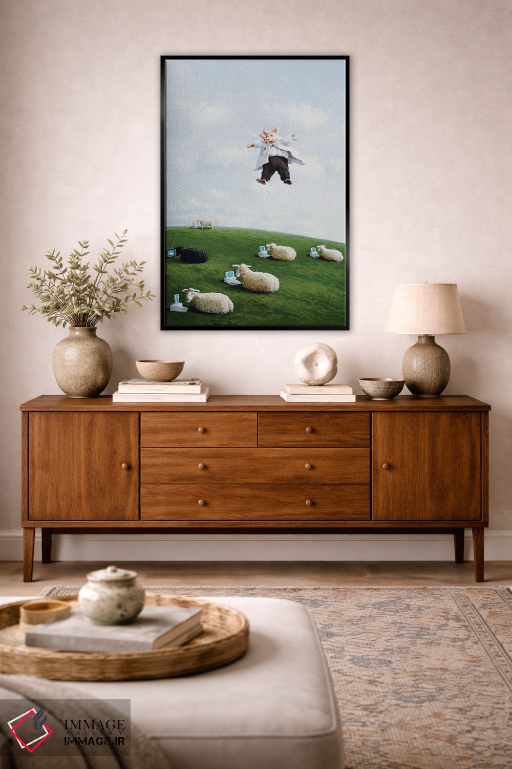 تابلو دکوراتیو استاد از آسمان اثر مایکل سووا - D4B