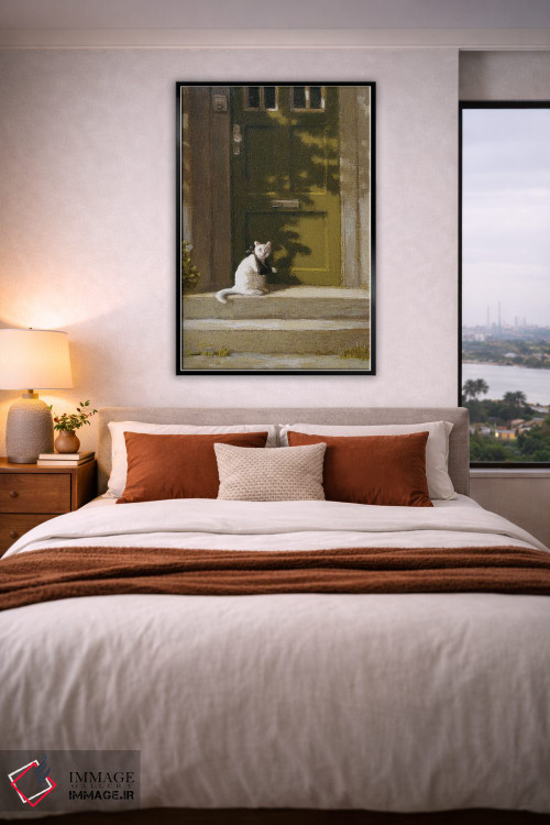 تابلو دکوراتیو گربه زخمی اثر مایکل سووا - D4B