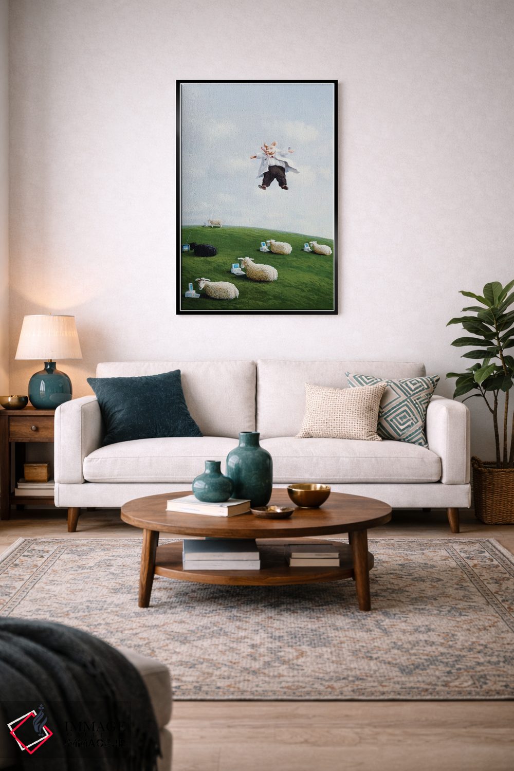 تابلو دکوراتیو استاد از آسمان اثر مایکل سووا - D5B