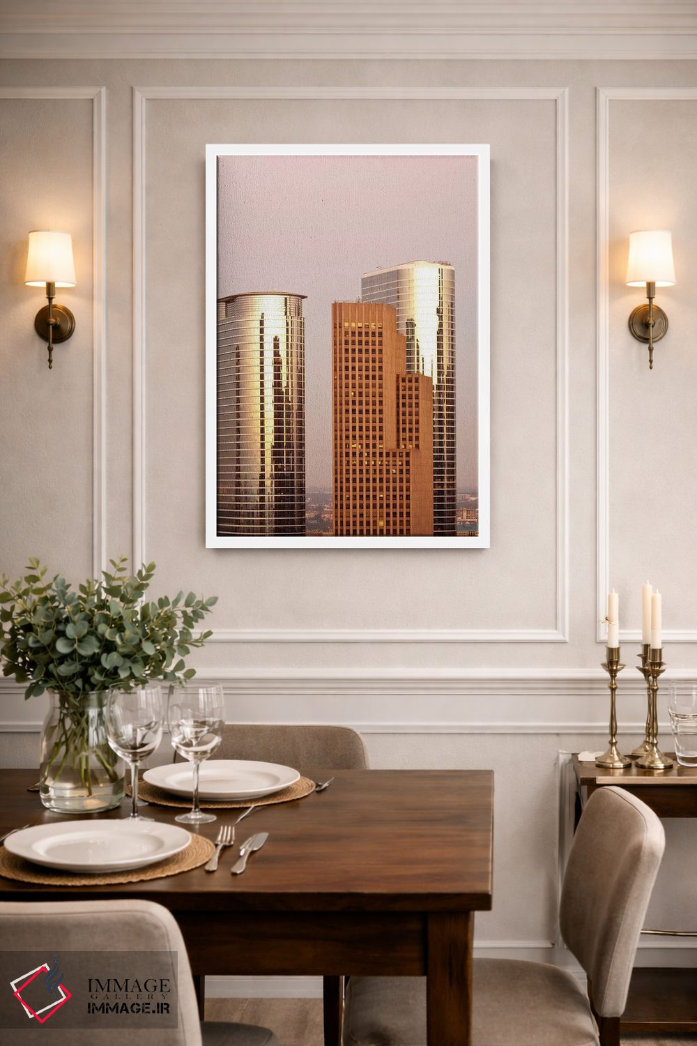 تابلو دکوراتیو افق شهری مرکز شهر II، هیوستون، تگزاس اثر مایکل دفریتاس - D1W