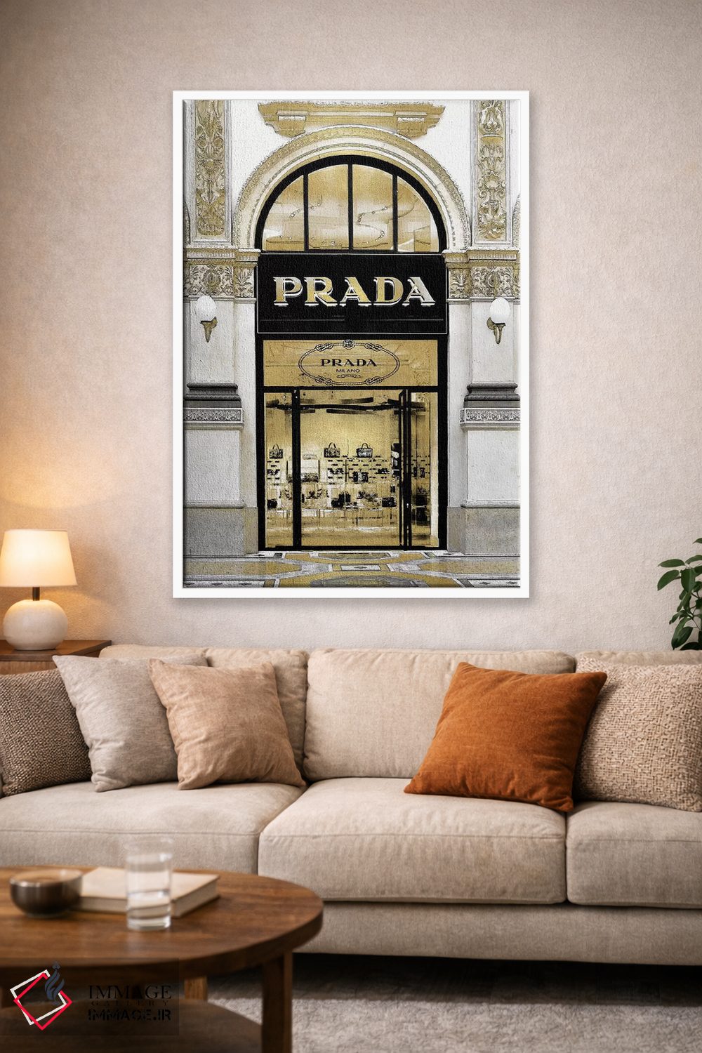 تابلو دکوراتیو ورودی طراح IV اثر مدلین بلیک - D1W