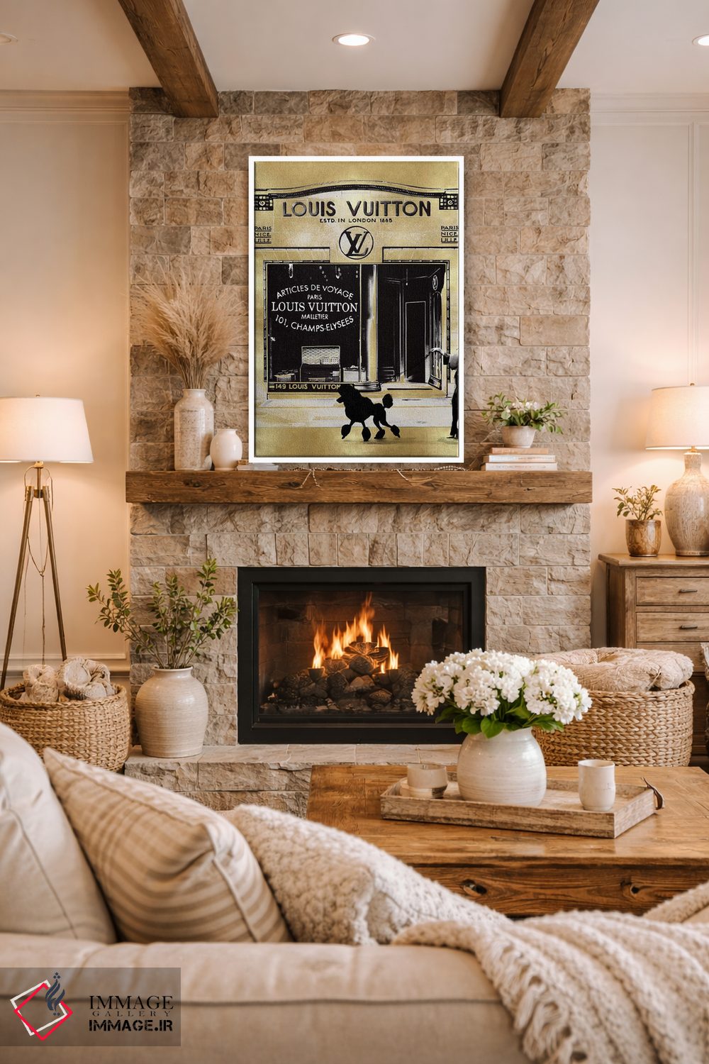 تابلو دکوراتیو گشت و گذار در پاریس II اثر مدلین بلیک - D1W