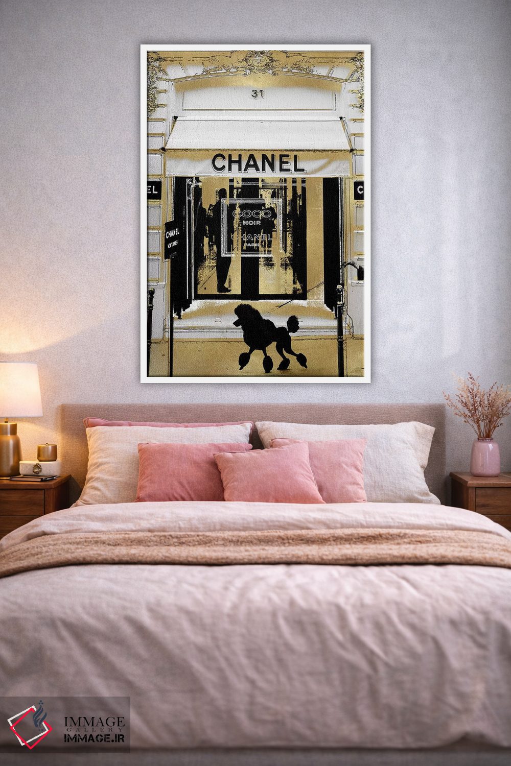 تابلو دکوراتیو گشت و گذار در پاریس I اثر مدلین بلیک - D2W