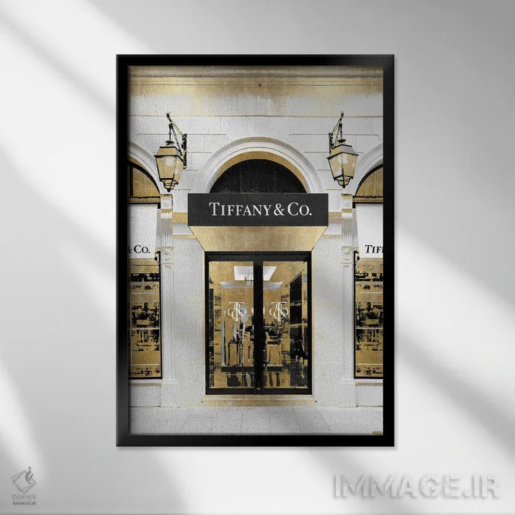 تابلو دکوراتیو ورودی طراح IX اثر مدلین بلیک - نمای قابدار مشکی