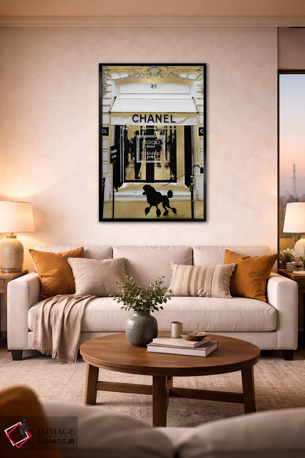 تابلو دکوراتیو گشت و گذار در پاریس I اثر مدلین بلیک - D3B