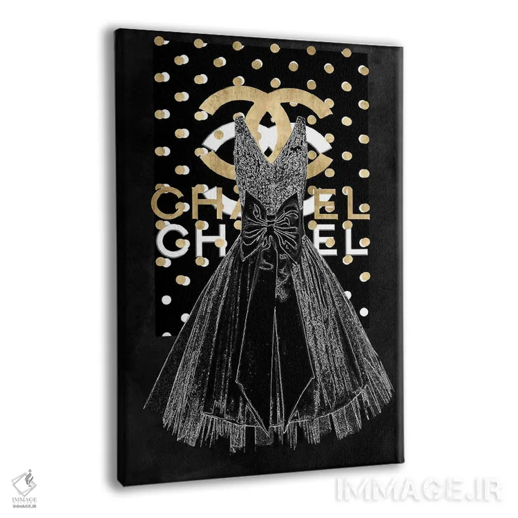 تابلو دکوراتیو پیراهن مد روز اثر مدلین بلیک - نمای پرسپکتیو محصول