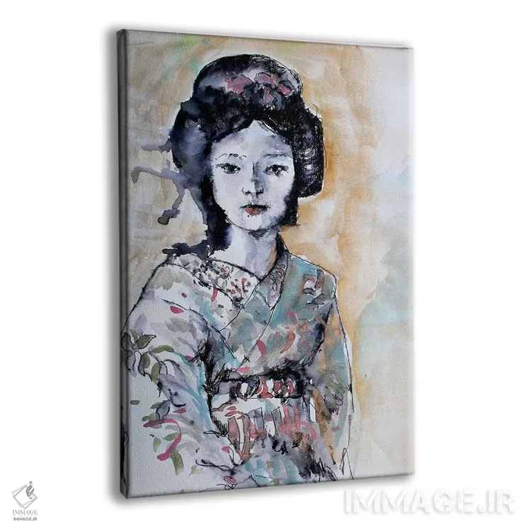 تابلو دکوراتیو گیشا I اثر مارینا دل پوزو - نمای پرسپکتیو محصول