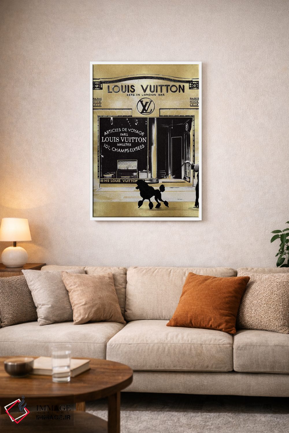 تابلو دکوراتیو گشت و گذار در پاریس II اثر مدلین بلیک - D3W