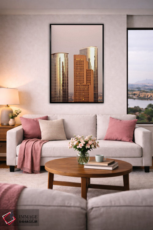 تابلو دکوراتیو افق شهری مرکز شهر II، هیوستون، تگزاس اثر مایکل دفریتاس - D6B