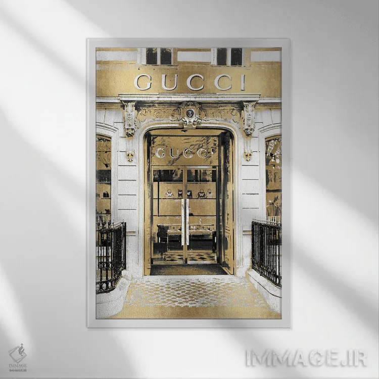 تابلو دکوراتیو ورودی طراح VIII اثر مدلین بلیک - نمای قابدار سفید