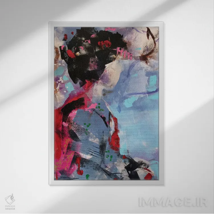 تابلو دکوراتیو گیشای کوچک II اثر مارینا دل پوزو - نمای قابدار سفید