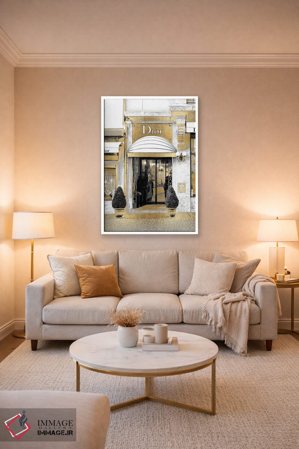 تابلو دکوراتیو ورودی طراح VI اثر مدلین بلیک - D3W