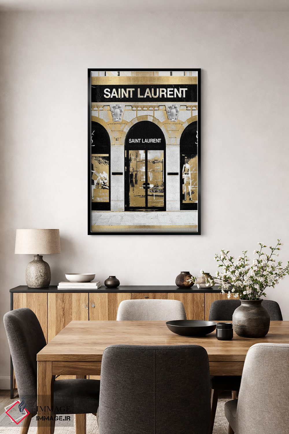 تابلو دکوراتیو ورودی طراح VII اثر مدلین بلیک - D5B