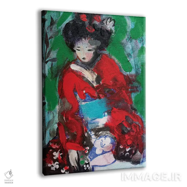 تابلو دکوراتیو گیشای شماره یک اثر مارینا دل پوزو - نمای پرسپکتیو محصول