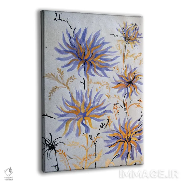 تابلو دکوراتیو حرکات قلم چینی یک اثر مارینا دل پوزو - نمای پرسپکتیو محصول