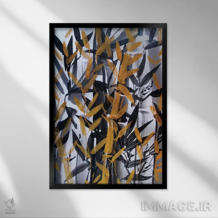 تابلو دکوراتیو بامبو اثر مارینا دل پوزو - نمای قابدار مشکی