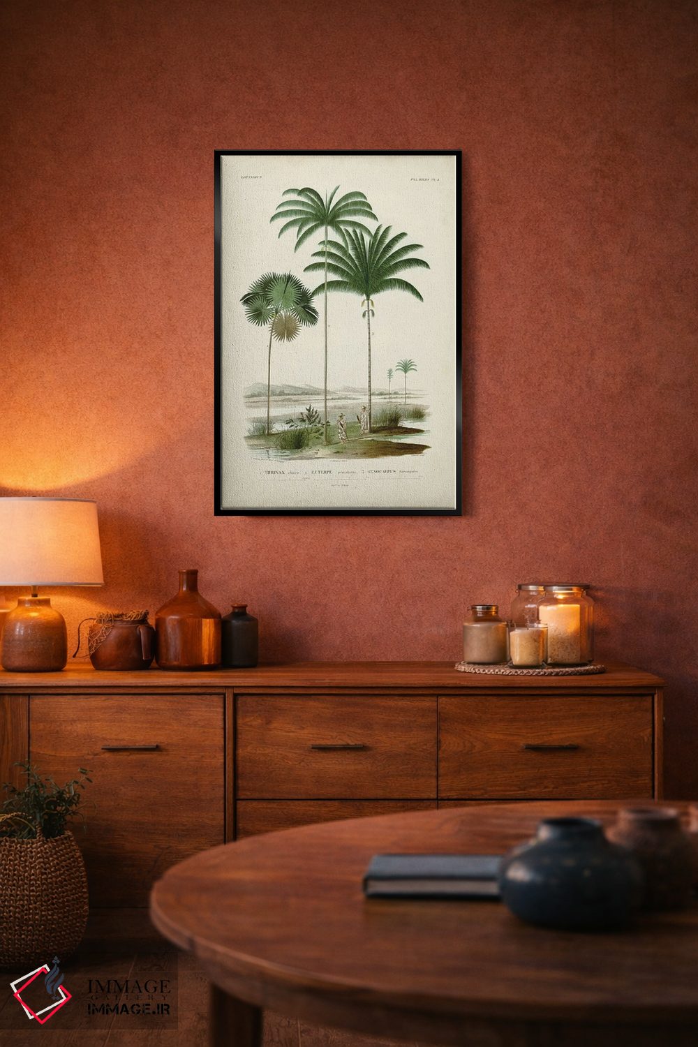 تابلو دکوراتیو مجموعه نخل عتیقه IV اثر آلیسید دوربینی - D5B