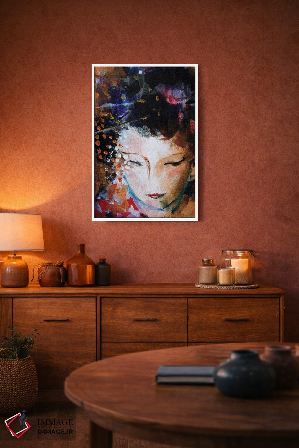 تابلو دکوراتیو چهره گیشا اثر مارینا دل پوزو - D2W