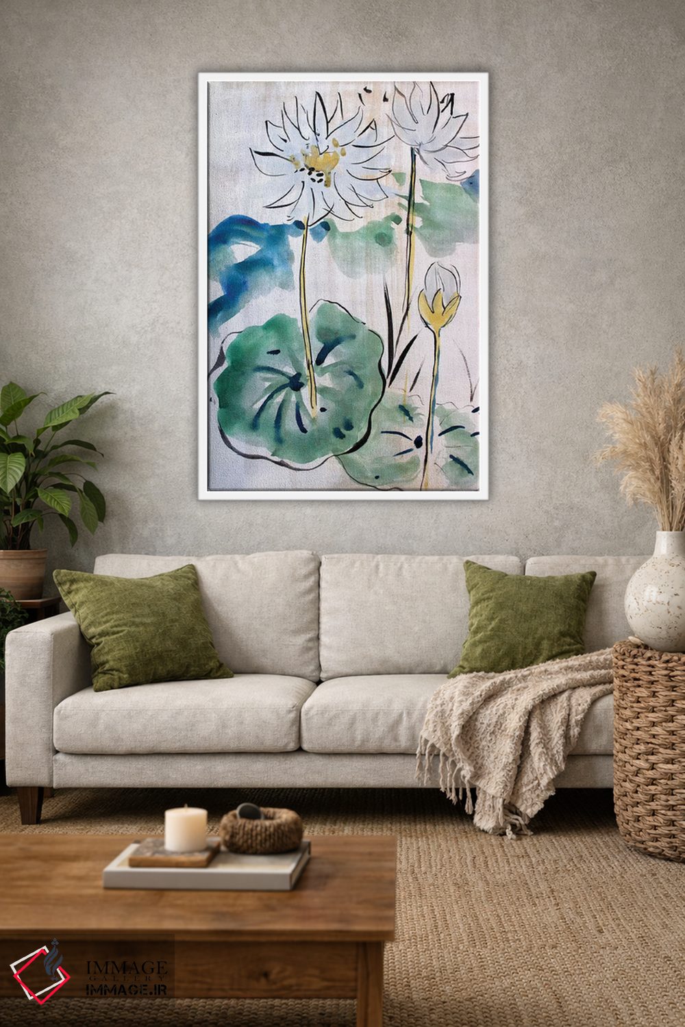 تابلو دکوراتیو ضربه قلم چینی II اثر مارینا دل پوزو - D1W