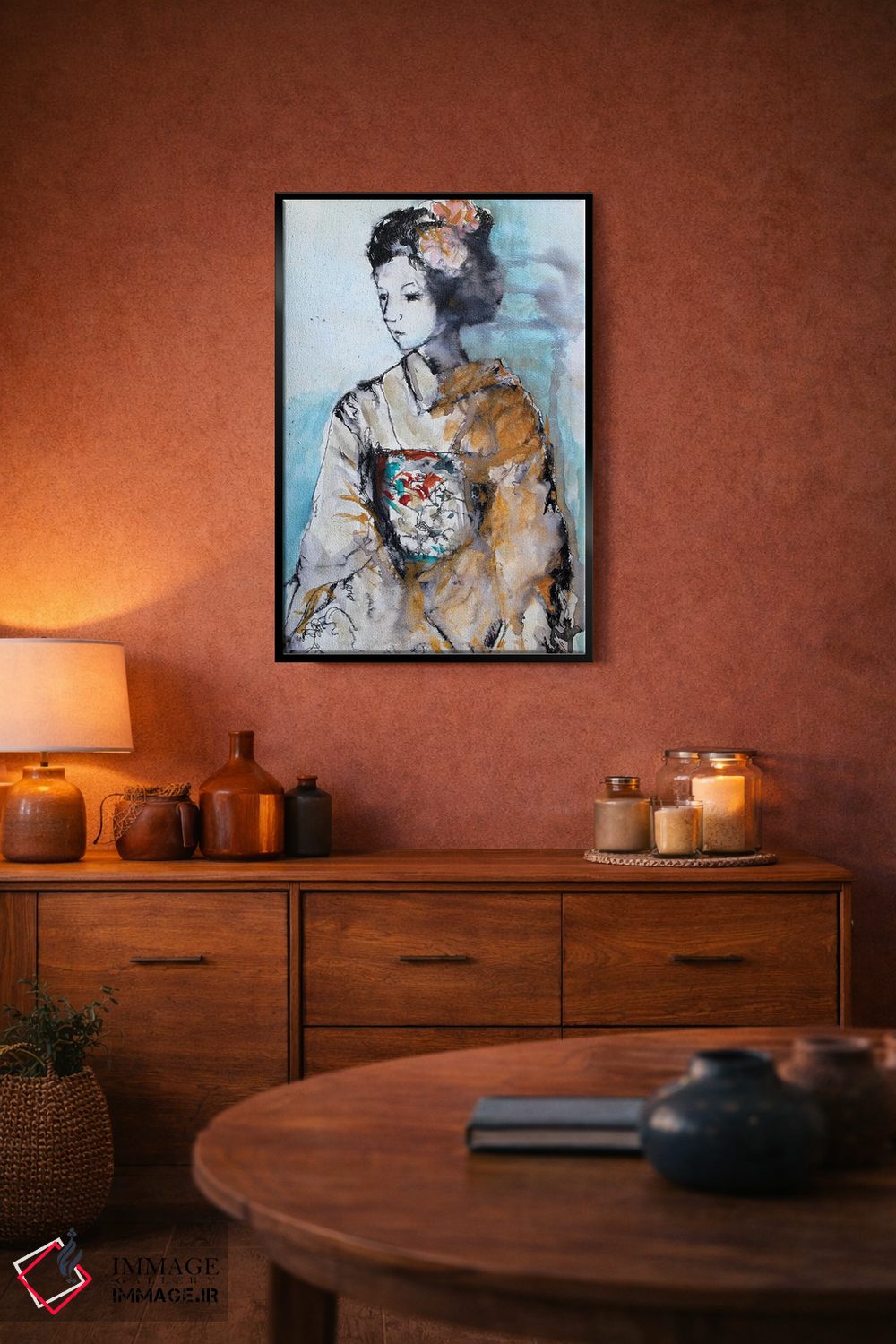 تابلو دکوراتیو گیشا II اثر مارینا دل پوزو - D4B