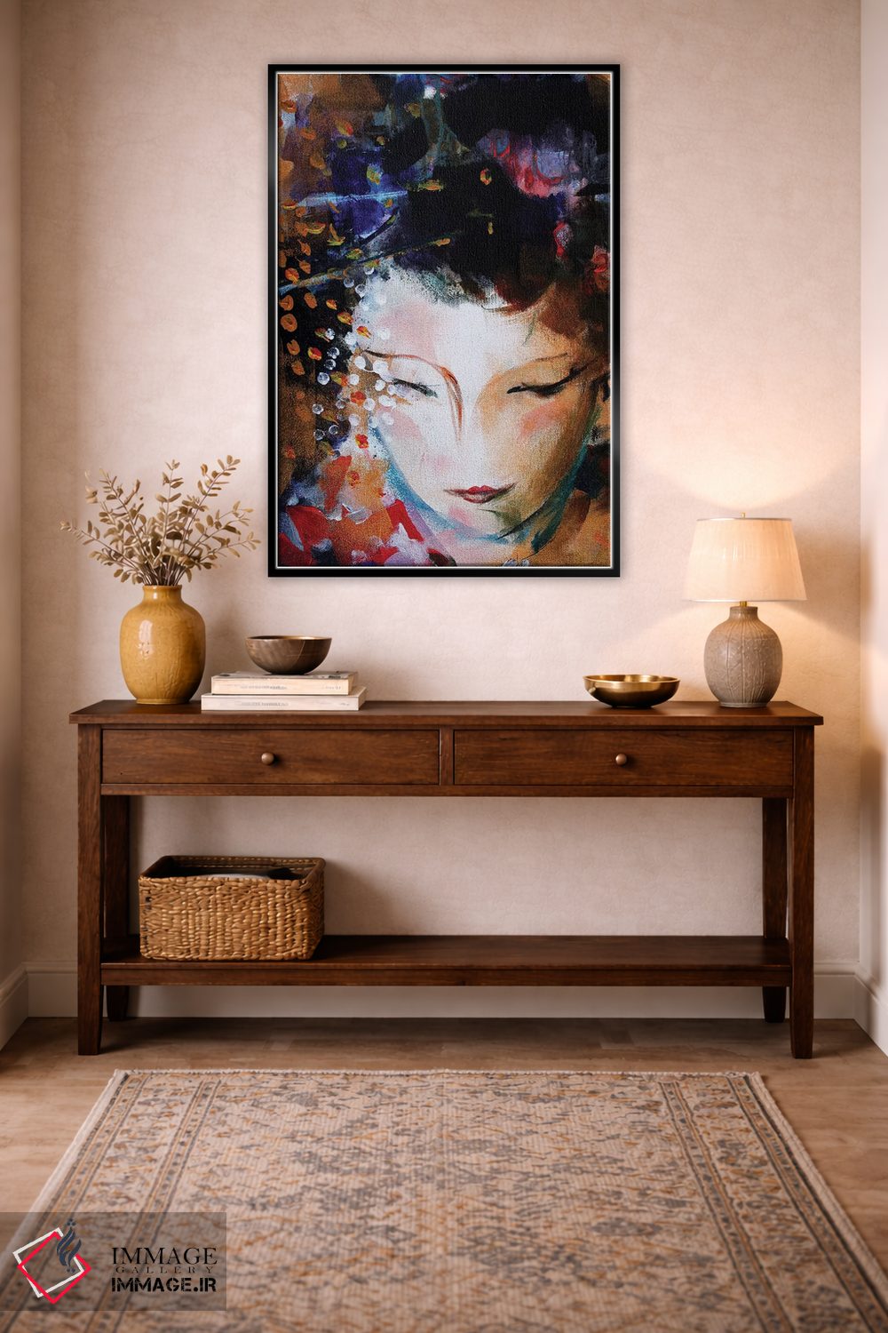 تابلو دکوراتیو چهره گیشا اثر مارینا دل پوزو - D4B