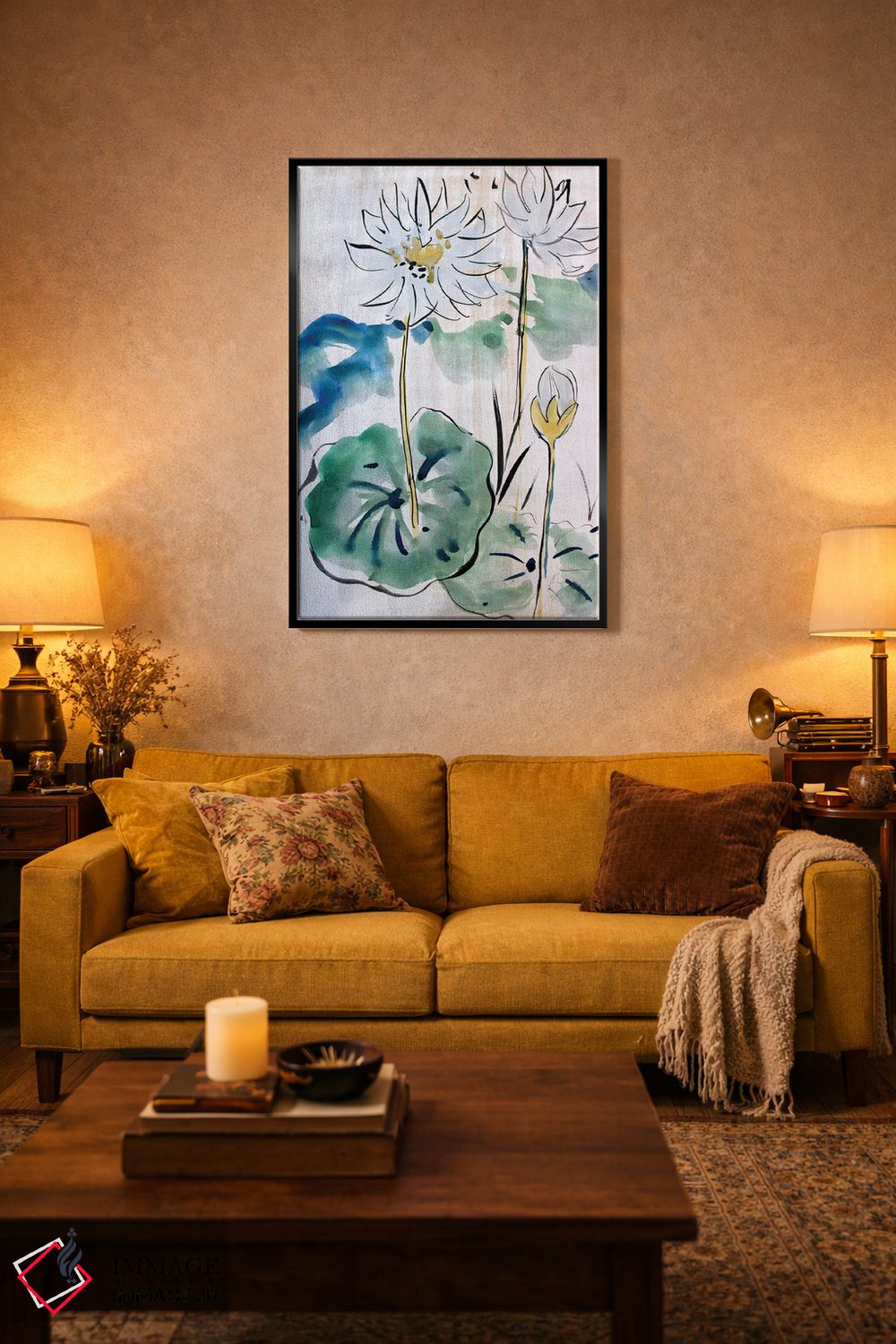 تابلو دکوراتیو ضربه قلم چینی II اثر مارینا دل پوزو - D5B