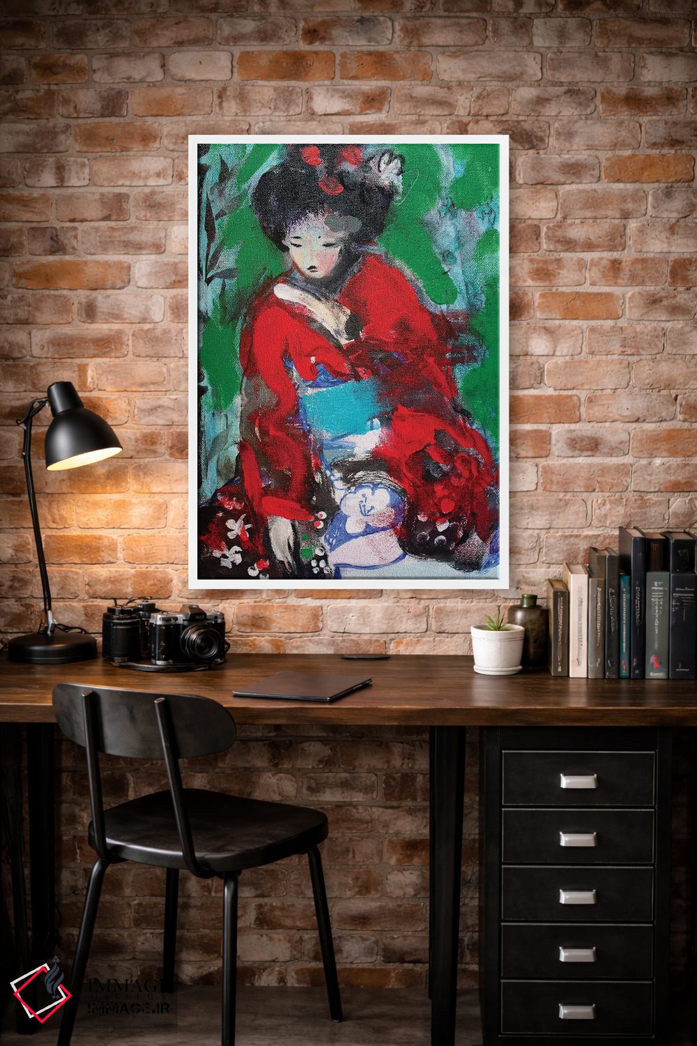 تابلو دکوراتیو گیشای شماره یک اثر مارینا دل پوزو - D1W