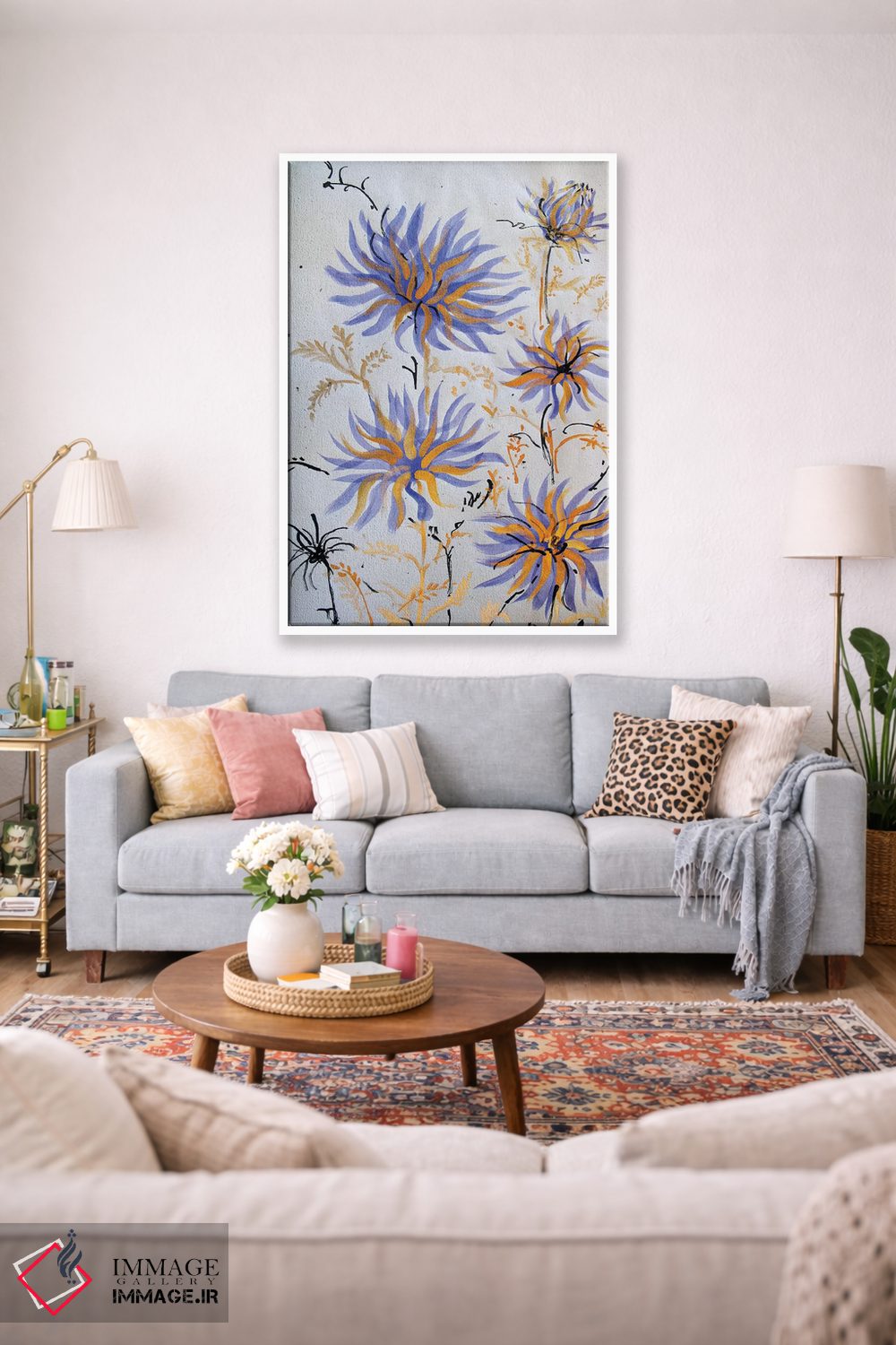 تابلو دکوراتیو حرکات قلم چینی یک اثر مارینا دل پوزو - D1W