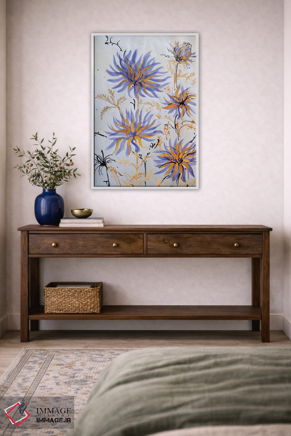 تابلو دکوراتیو حرکات قلم چینی یک اثر مارینا دل پوزو - D3W