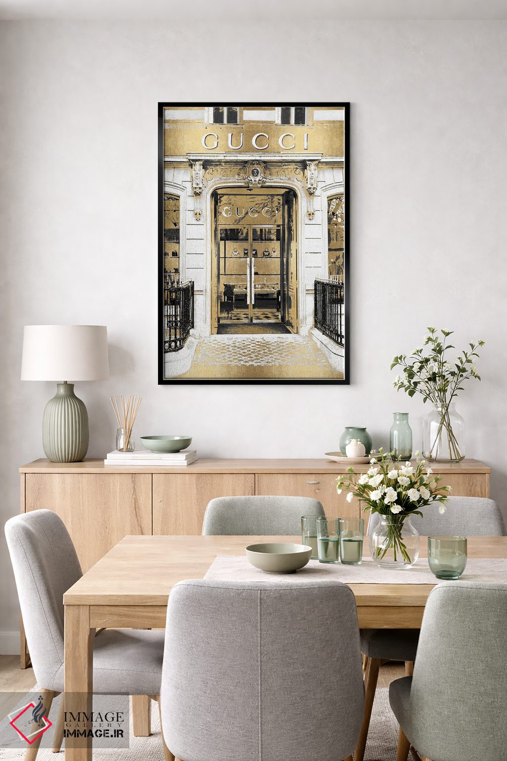 تابلو دکوراتیو ورودی طراح VIII اثر مدلین بلیک - D6B