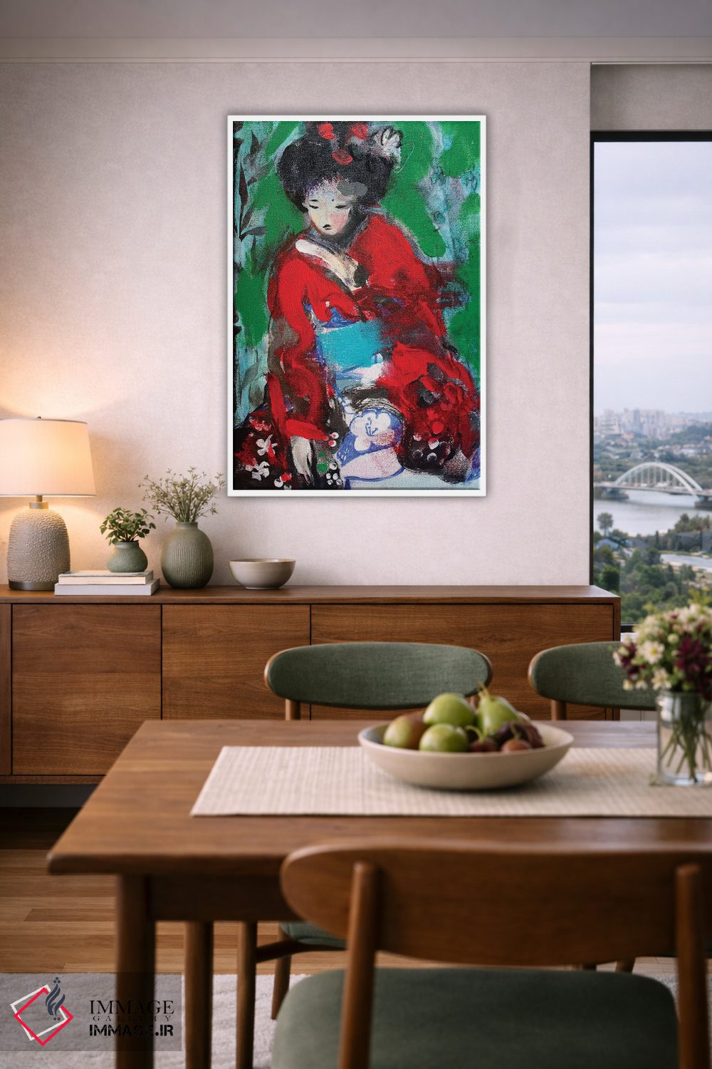 تابلو دکوراتیو گیشای شماره یک اثر مارینا دل پوزو - D6W