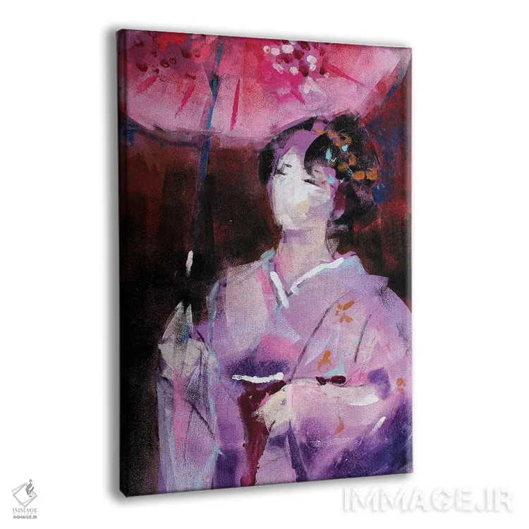 تابلو دکوراتیو گیشا پنجم اثر مارینا دل پوزو - نمای پرسپکتیو محصول