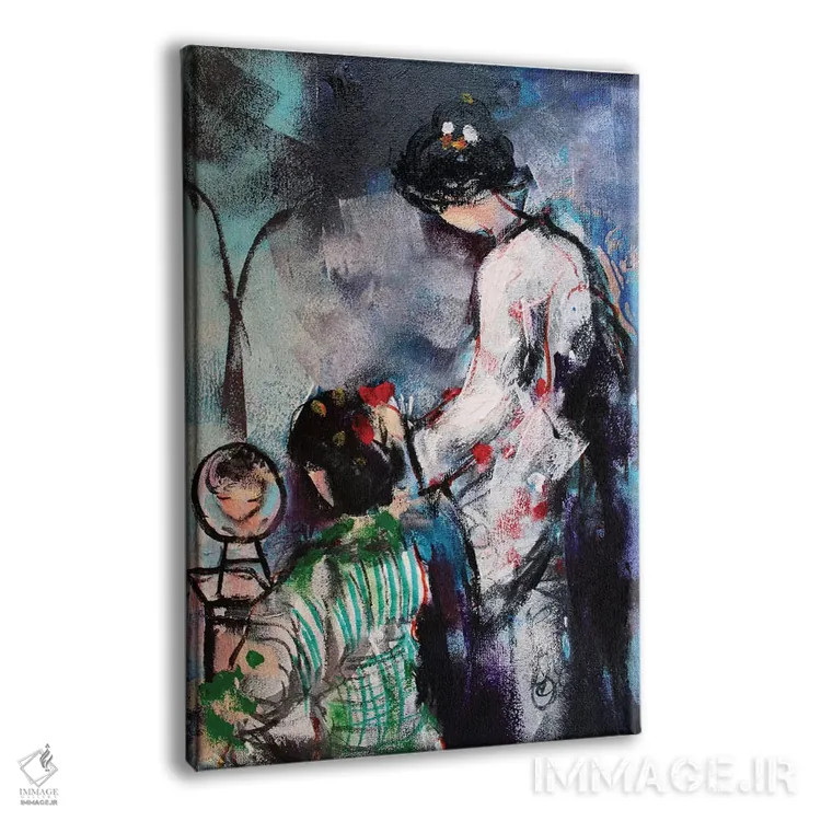 تابلو دکوراتیو دو گیشا I اثر مارینا دل پوزو - نمای پرسپکتیو محصول