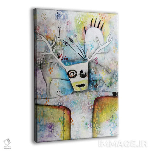 تابلو دکوراتیو شمن با پنجه خرس اثر مادارا میسون - نمای پرسپکتیو محصول