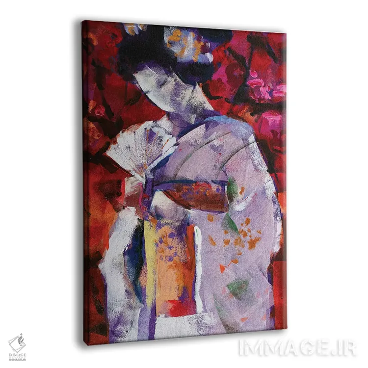 تابلو دکوراتیو گیشا چهارم اثر مارینا دل پوزو - نمای پرسپکتیو محصول