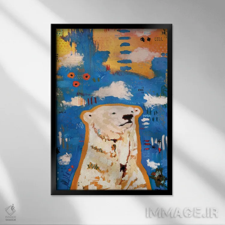 تابلو دکوراتیو نانوک اثر مادارا میسون - نمای قابدار مشکی