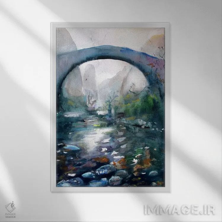 تابلو دکوراتیو پل III اثر مارینا دل پوزو - نمای قابدار سفید