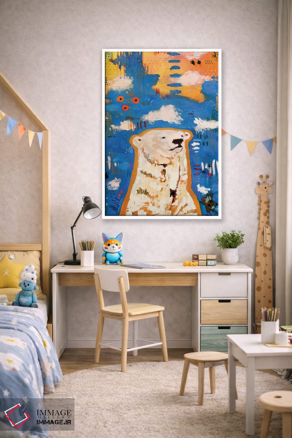 تابلو دکوراتیو نانوک اثر مادارا میسون - D1W