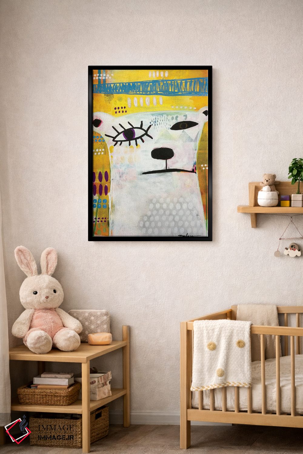 تابلو دکوراتیو خرس پیکاسو اثر مادارا میسون - D5B