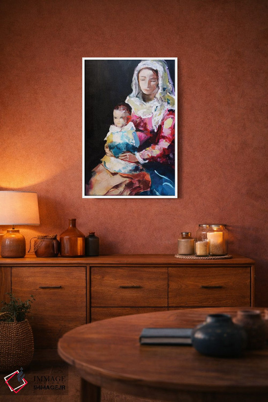 تابلو دکوراتیو مادونا XVII اثر مارینا دل پوزو - D3W