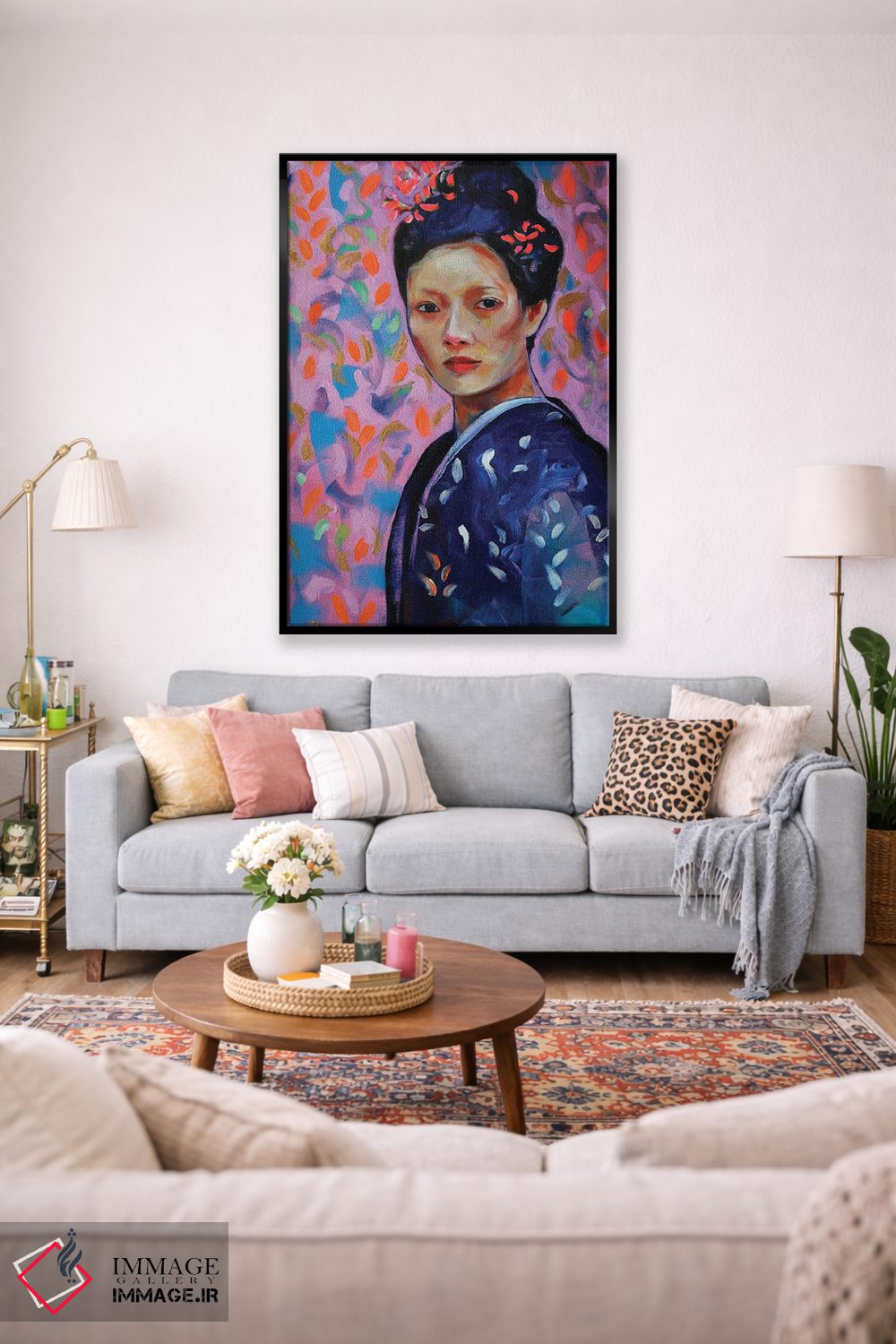 تابلو دکوراتیو گیشا اثر مارینا دل پوزو - D1B